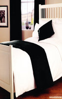 View Item Passion Quilted Black Bed Runner - Satin Silk Look (One Size)